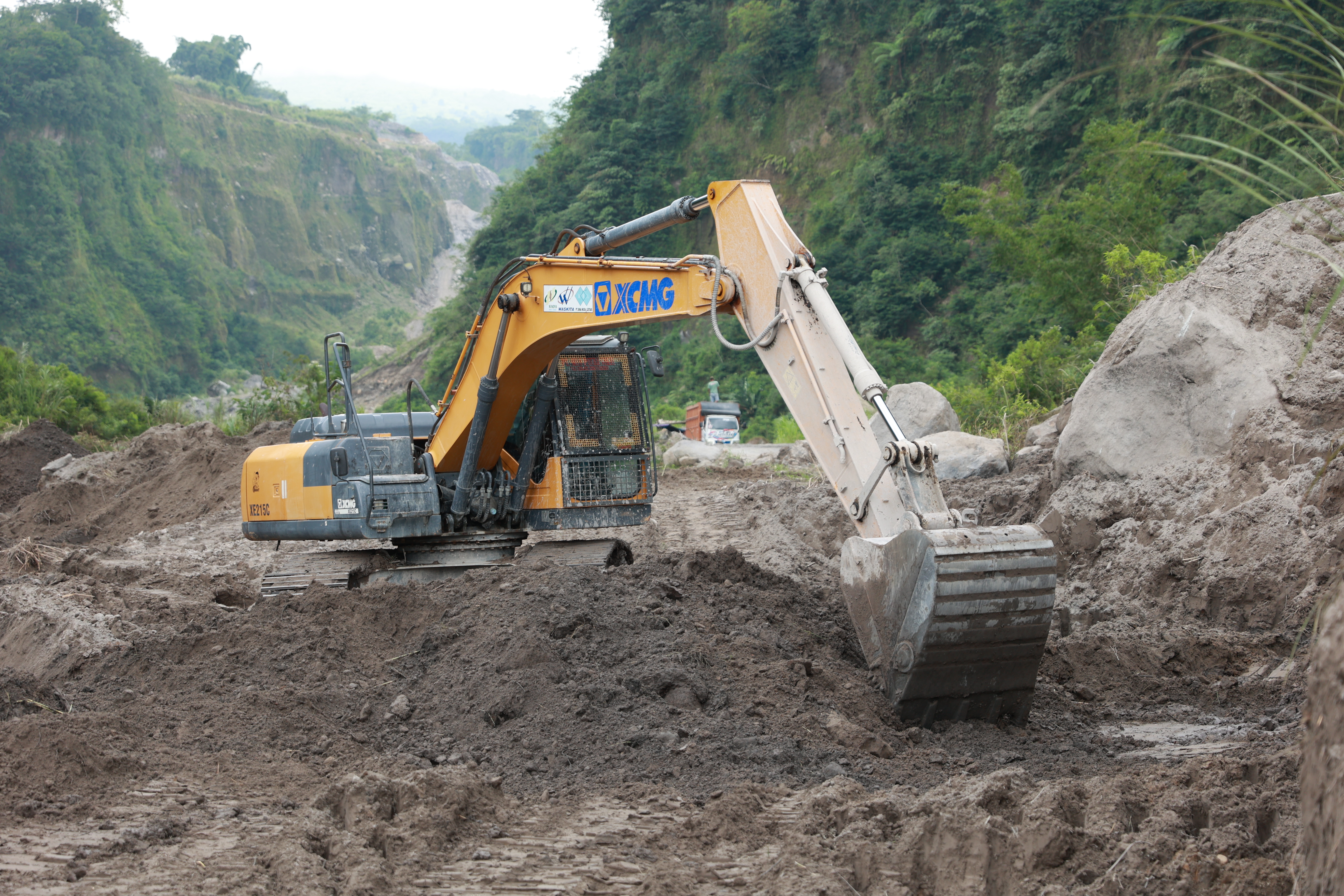 Quarry operations in Indonesia